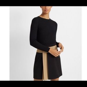 Club Monaco Color Block Pleated Mini Skirt Sz 2 new with tags